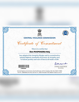 Certificate of Commitment